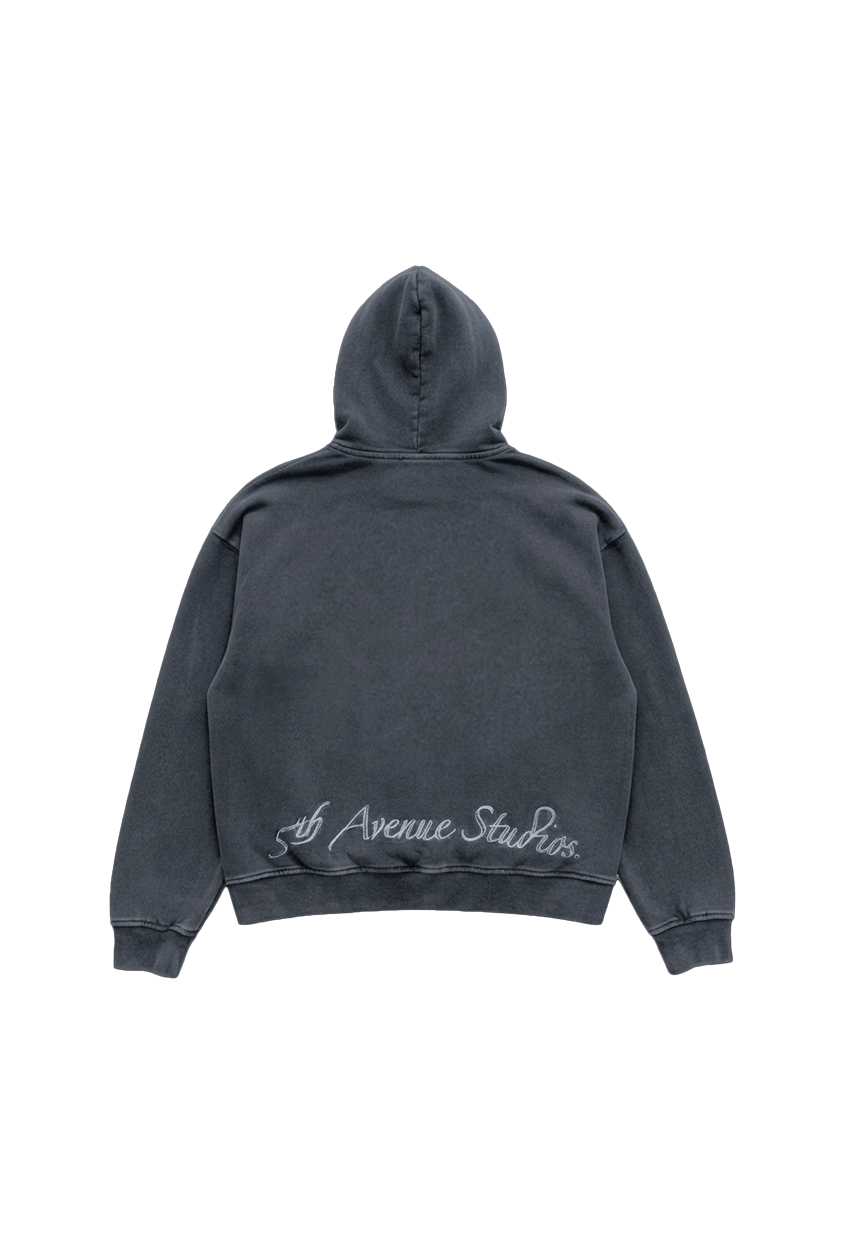 Acid Wash Hoodie [Grey]